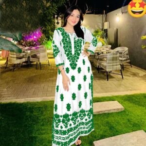 2 Pcs Women's Stitched Embroidered Shirt And Trouser