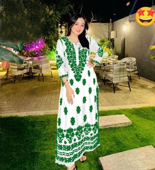 2 Pcs Women's Stitched Embroidered Shirt And Trouser